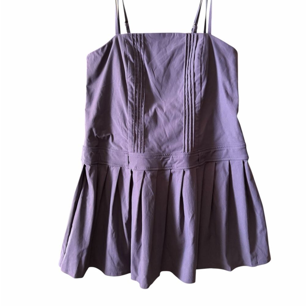 Target blue Pleated Mini Dress with Spaghetti Straps